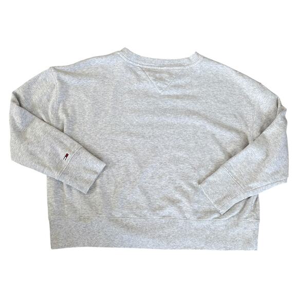 Tommy Jeans Logo Sweatshirt L Y2K Retro Collage Streetwear Preppy Minimalist - Picture 7 of 7